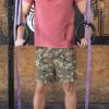 Forest Green Camouflage Printed Ultra Comfortable Shorts Pockets