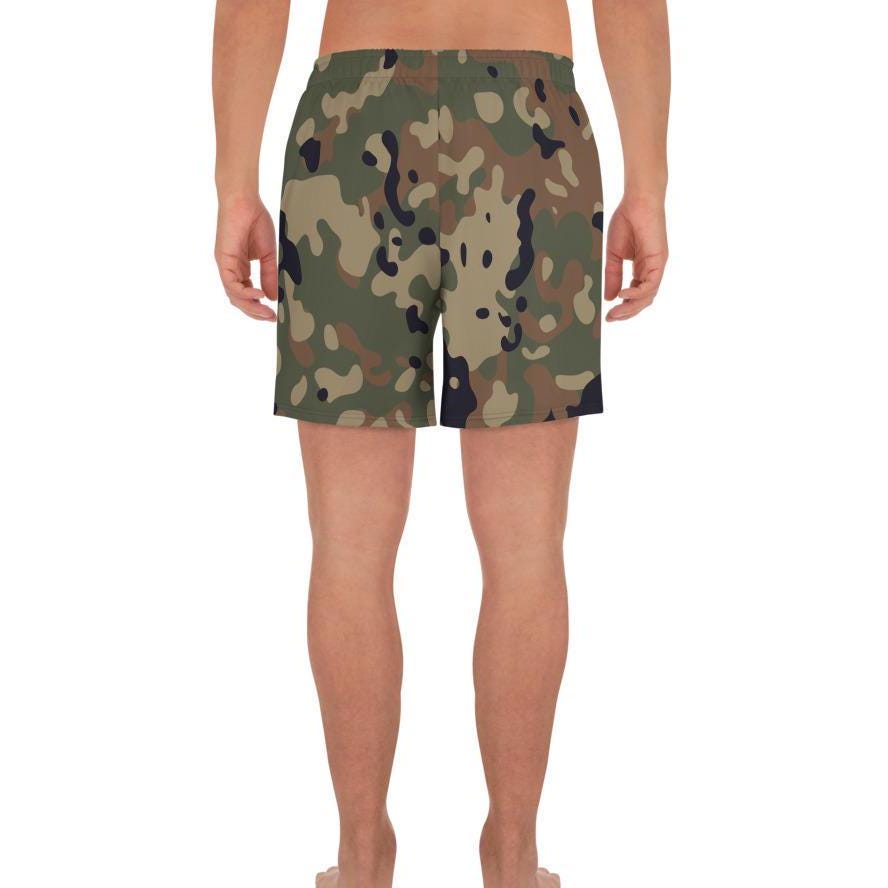 Forest Green Camouflage Printed Ultra Comfortable Shorts Pockets